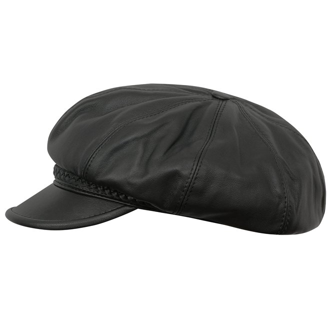 Kunst - men baseball caps with blue, black, brown leather for winter