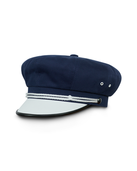 A vintage Harely style motorcycle hat made of cotton & genuine leather 2