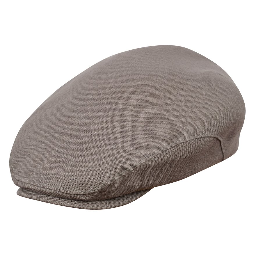 Derby - pure linen ivy league flat cap with breathable mesh lining