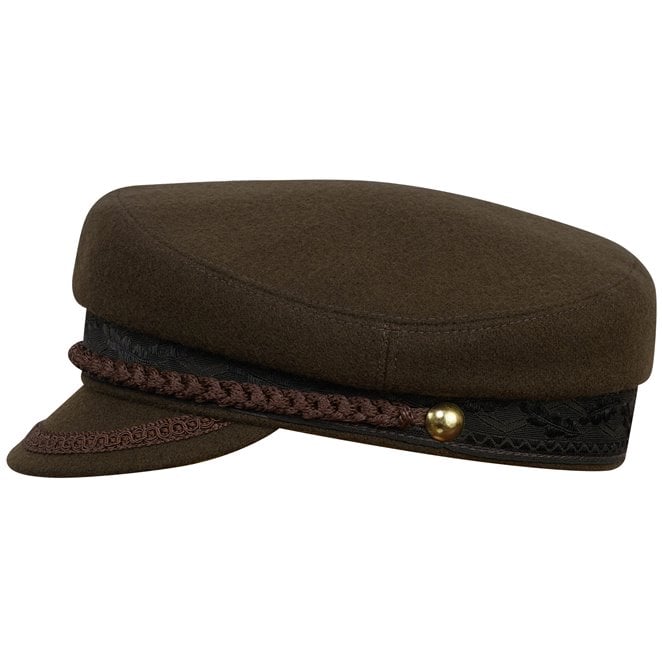 Chandler - fiddler style cap sewed with woolen cloth, baseball cap