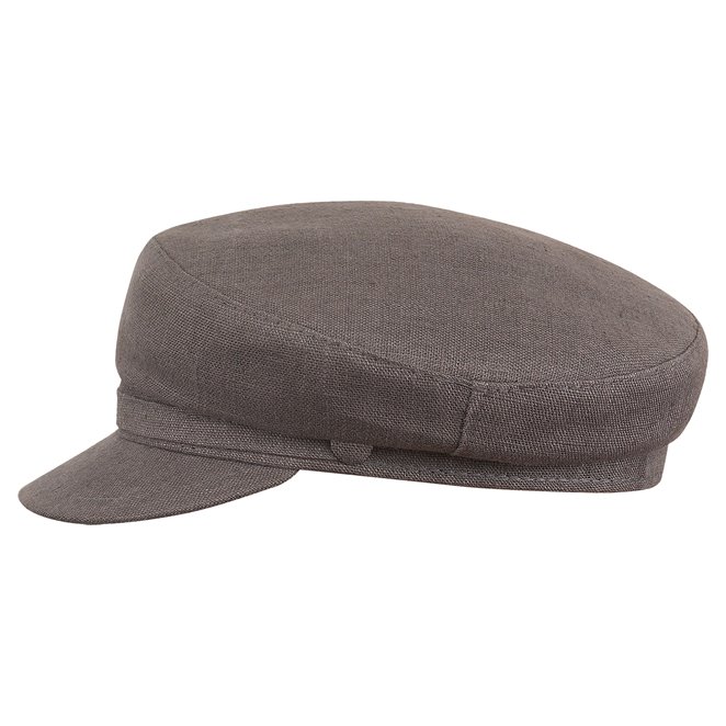 Pireus - summer linen breton cap precisely handmade, fisherman style