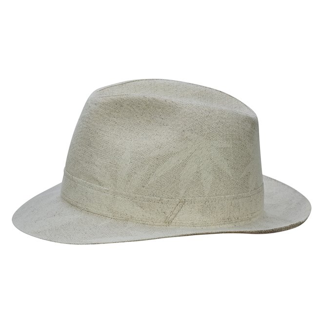 Sugarcane Corleone summer broad wide brim fedora hat sewn with hemp