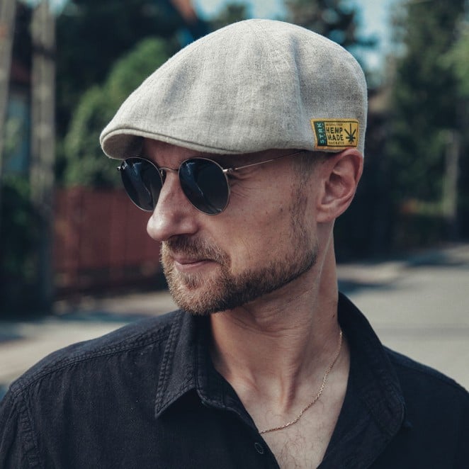 Rusty Hemp Flat Cap – Classic Duckbill Design