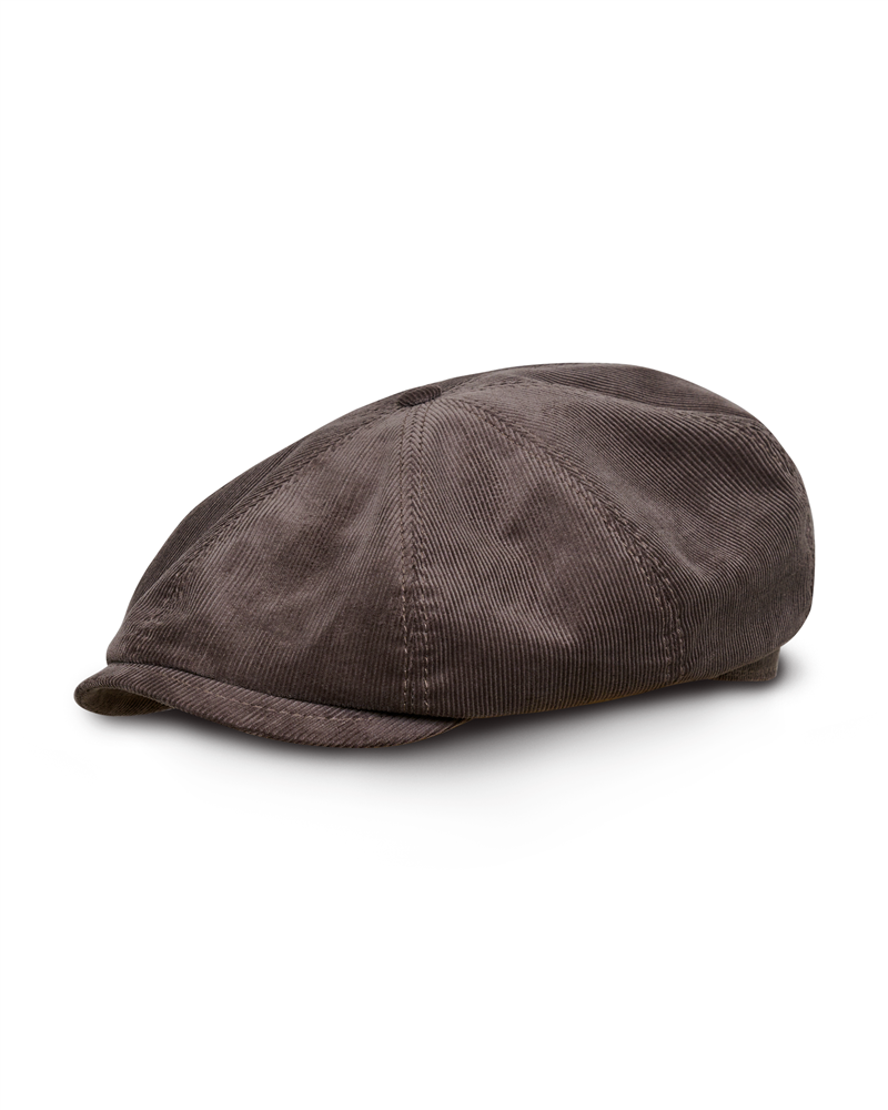 CORDUROY NEWSBOY CAP S ブラック Corduroy Newsboy Cap Black Flat Cap | Hatstoreworld.com