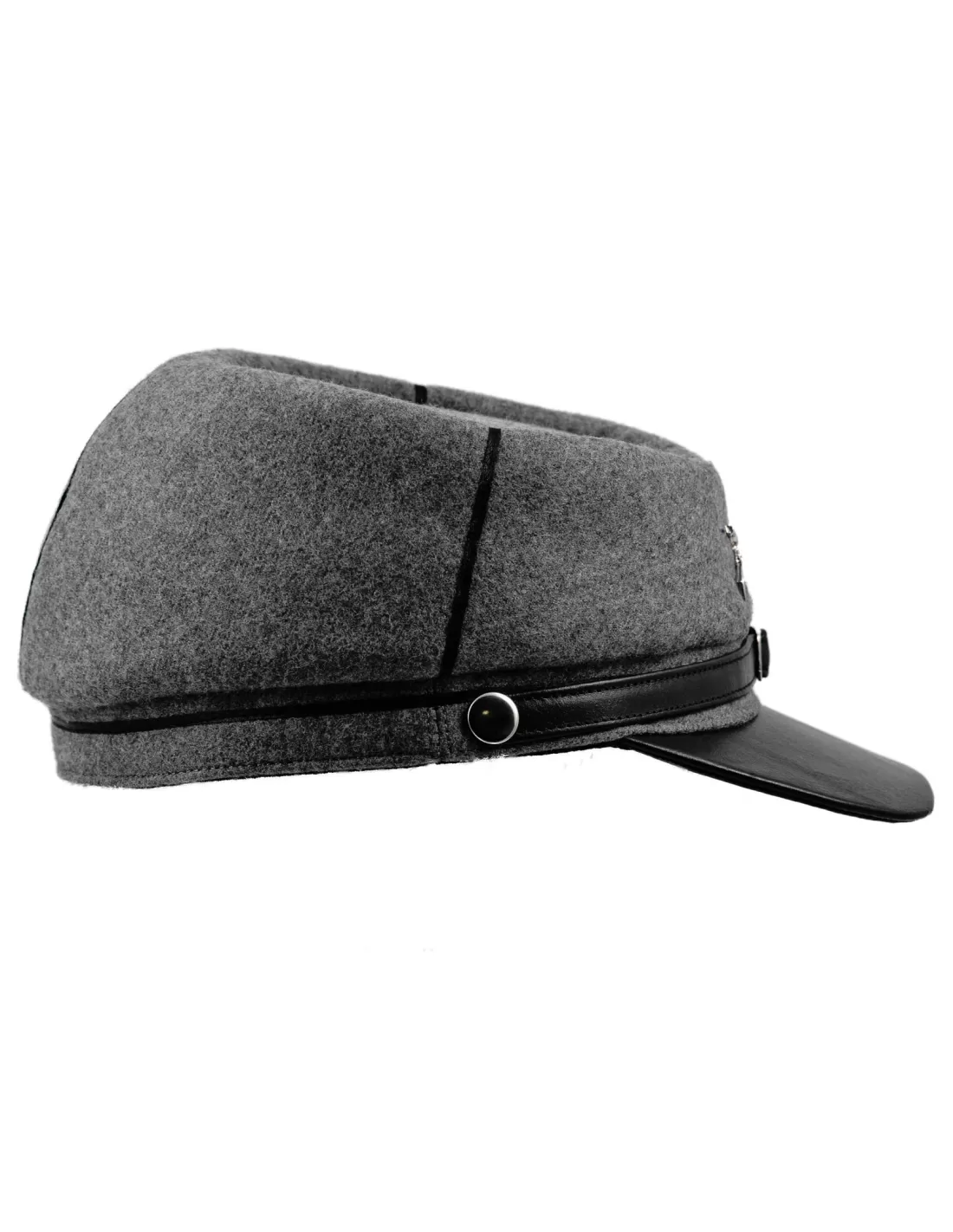 Classic War Style Leather Cap with Rifles free shipping 