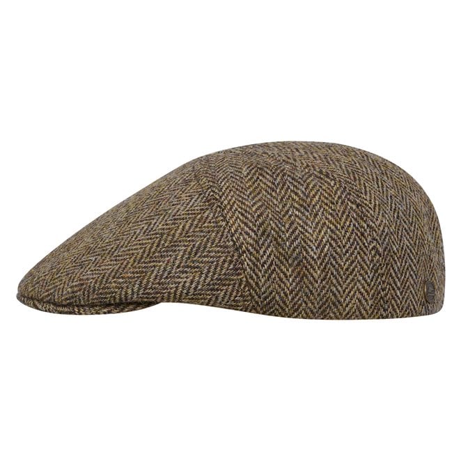 Ivy Five - winter / autumn man flat cap Harris Tweed flat cap