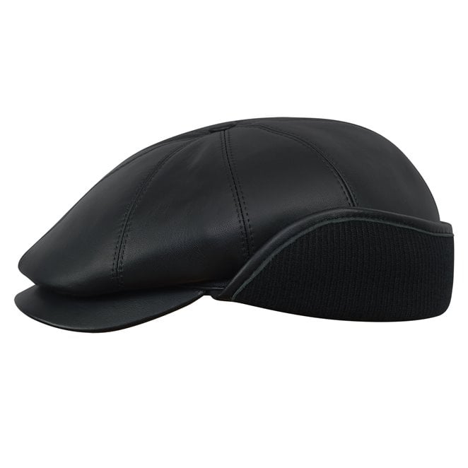 Tony - Leather Flat Cap with Timeless Design