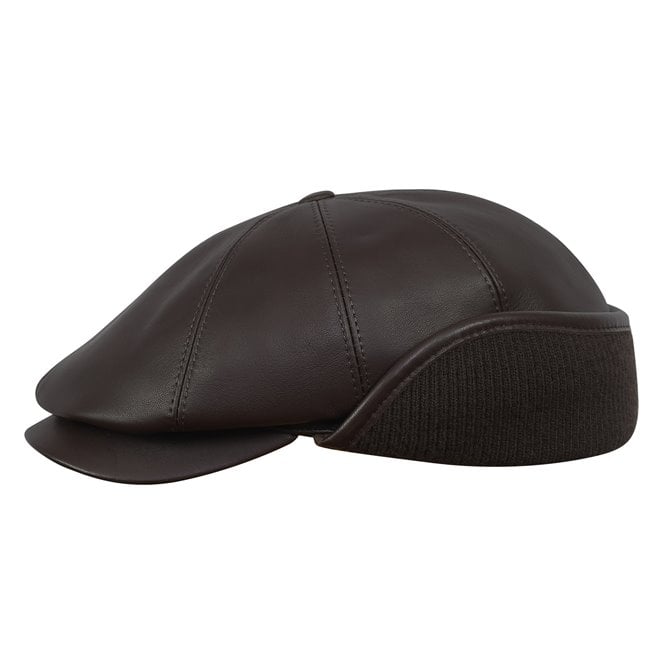 Tony - Leather Flat Cap with Timeless Design