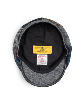 Shelby - Harris Tweed | Handmade patchwork newsboy cap 2