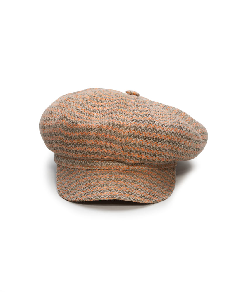 Rune - linen | Classic newsboy cap in handwoven, plant-dyed linen