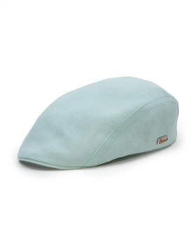 Gecko linen duckbill summer flat cap with 6 panel crown. Pure linen. 2