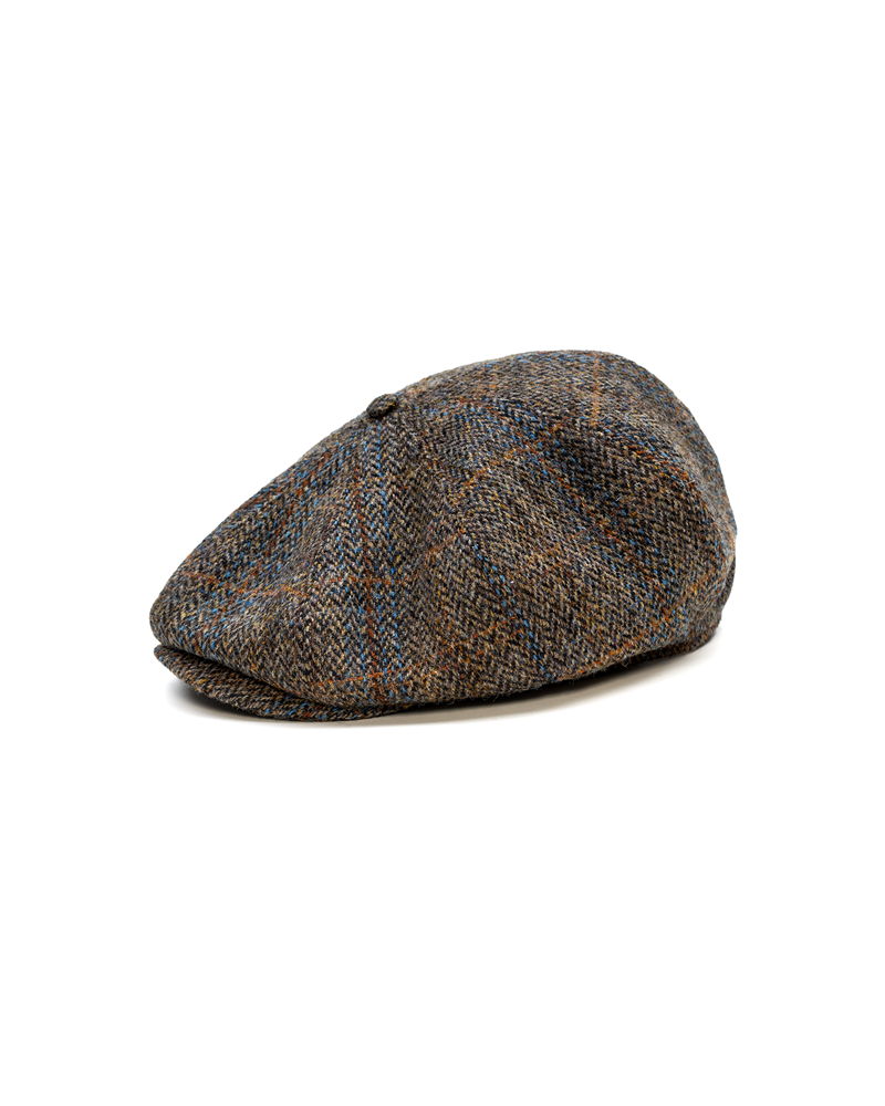 ステルコフスキー Peaky Blinders Harris Tweed Peaky Cap - made of genuine Harris Tweed with sewn down visor