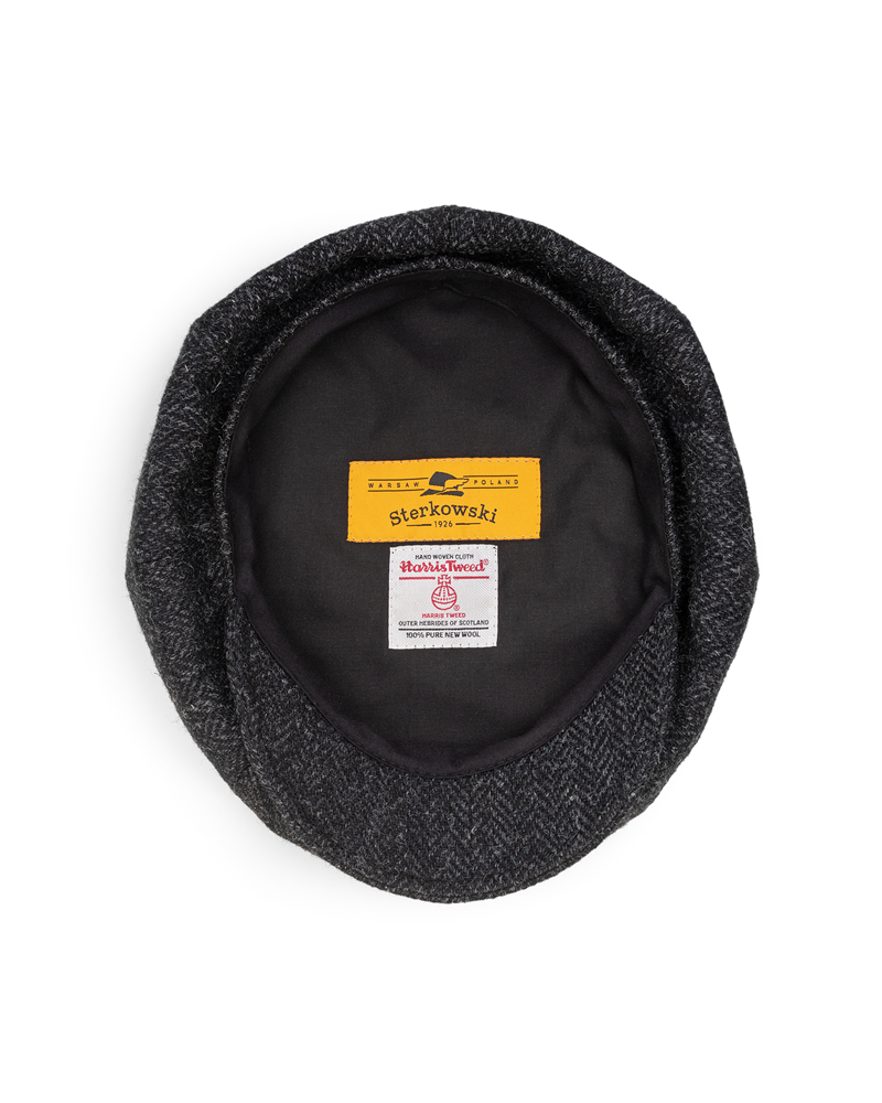 帽子 Peaky Blinders Harris Tweed Sterkowski Peaky Cap - made of genuine Harris Tweed with sewn down visor