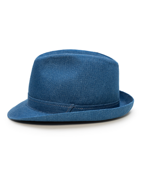 Blue Note - denim Trilby short brim summer ultraviolet protection hat 2