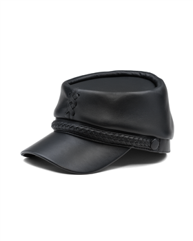Patriot - retro style kepi cap made with leather. Mens baseball caps 2