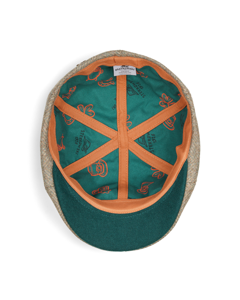 Craic - Limited editon donegal tweed duckbill cap with Irish motif