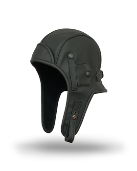 Karelia - genuine leather aviator winter cap with warm ear flaps 2