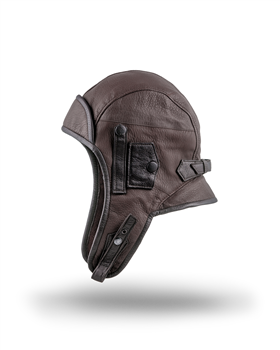 Kathmandu - leather aviator cap with detachable collar, men women caps 2