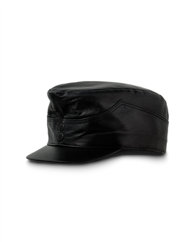 The Good Soldier Schweik (Švejk) - Genuine leather mens black caps 2