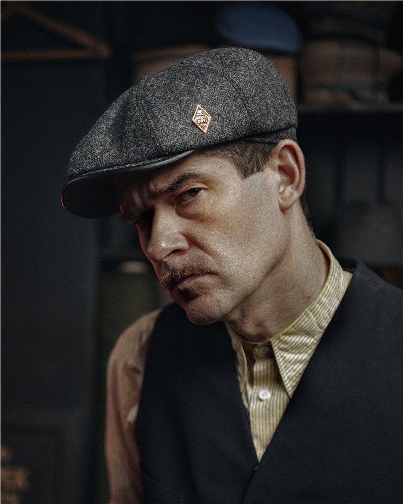 Shelby Radio Days - Abraham Moon Wool | 8-Panel Newsboy Cap