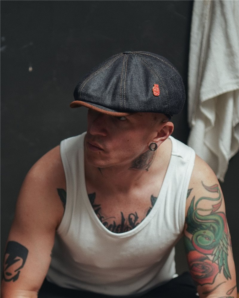 Nikki Sixx Oversized Newsboy Cap カシミヤ製 Nikki Oversized