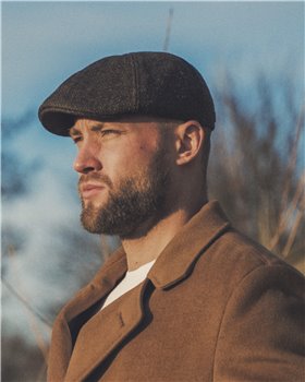 Rusty - duckbil cap made of genuine Harris Tweed (100% wool) 2