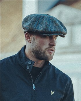 Peaky Cap - made of genuine Harris Tweed with sewn down visor 2