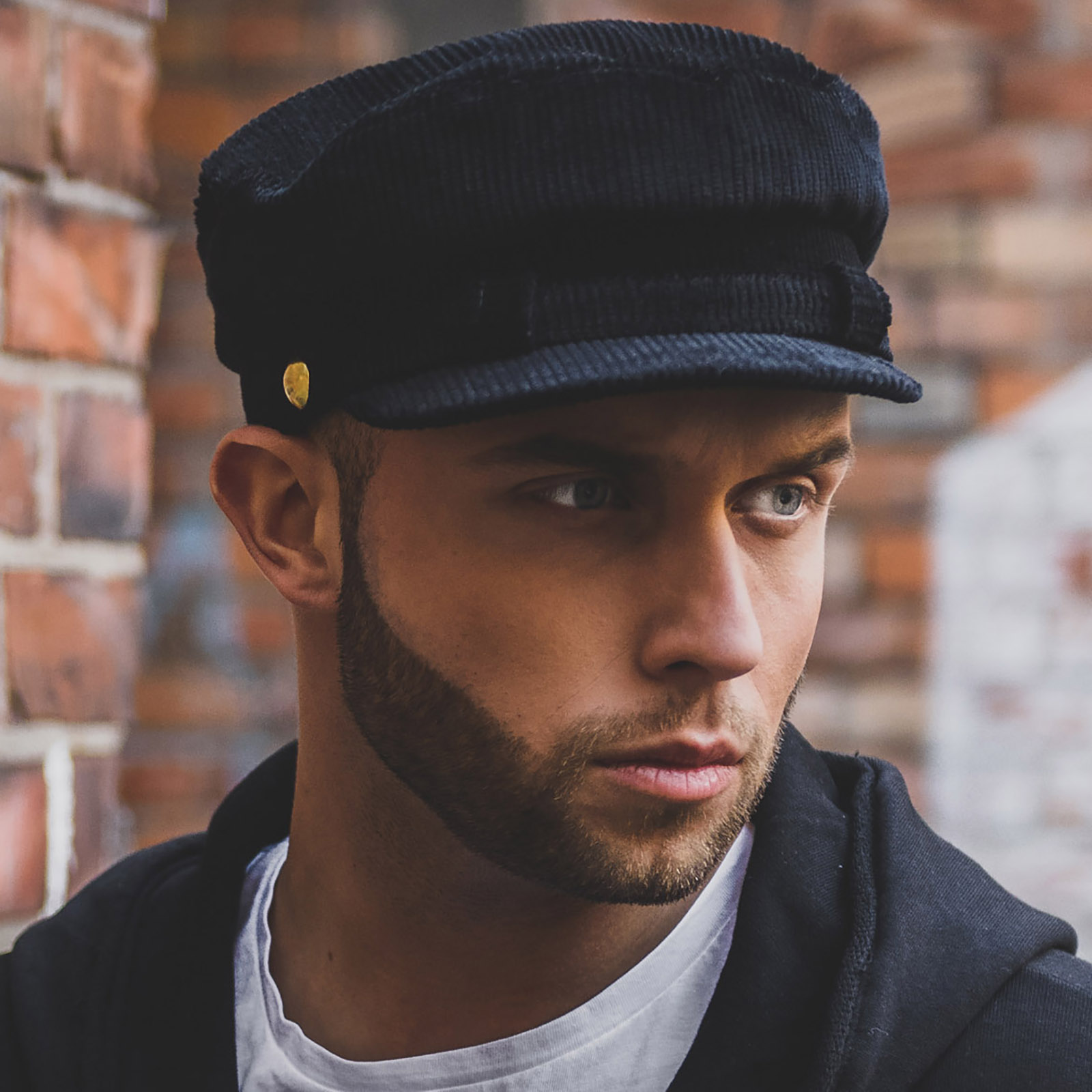 style cotton - breton cap corduroy of Lennon Liverpool made