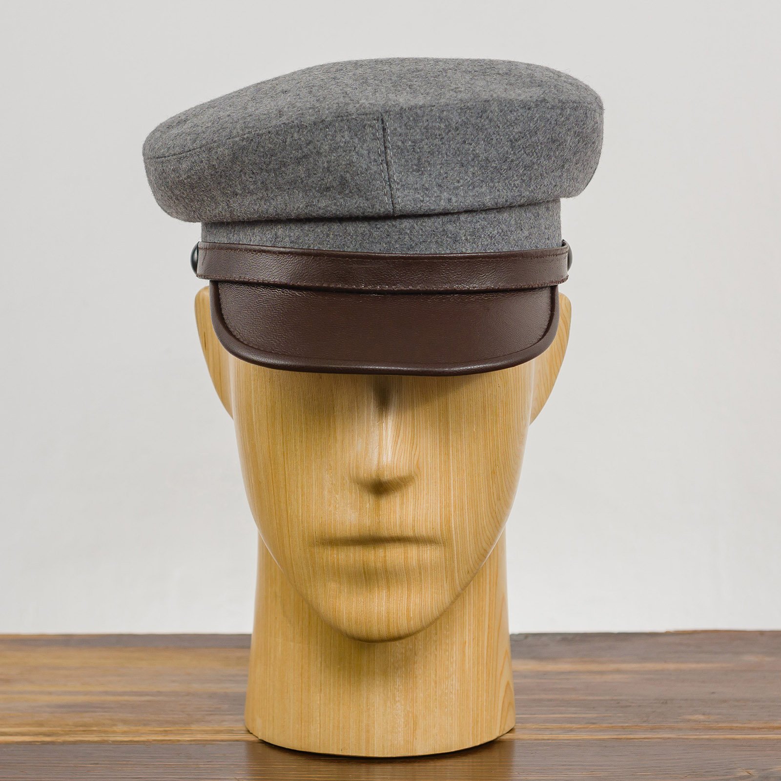 Leather store fiddler hat