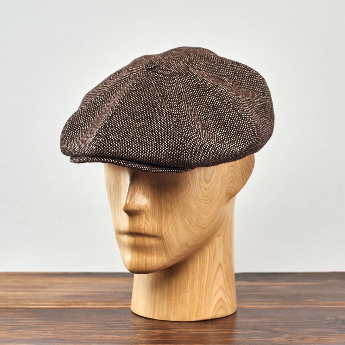 Failsworth Lewis Bakerboy/Cappello da Strillone/Peaky Blinder patchwork in tweed lana Cap 