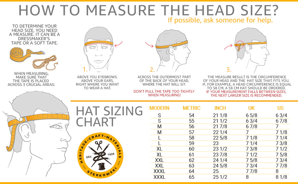 How to measure the head size