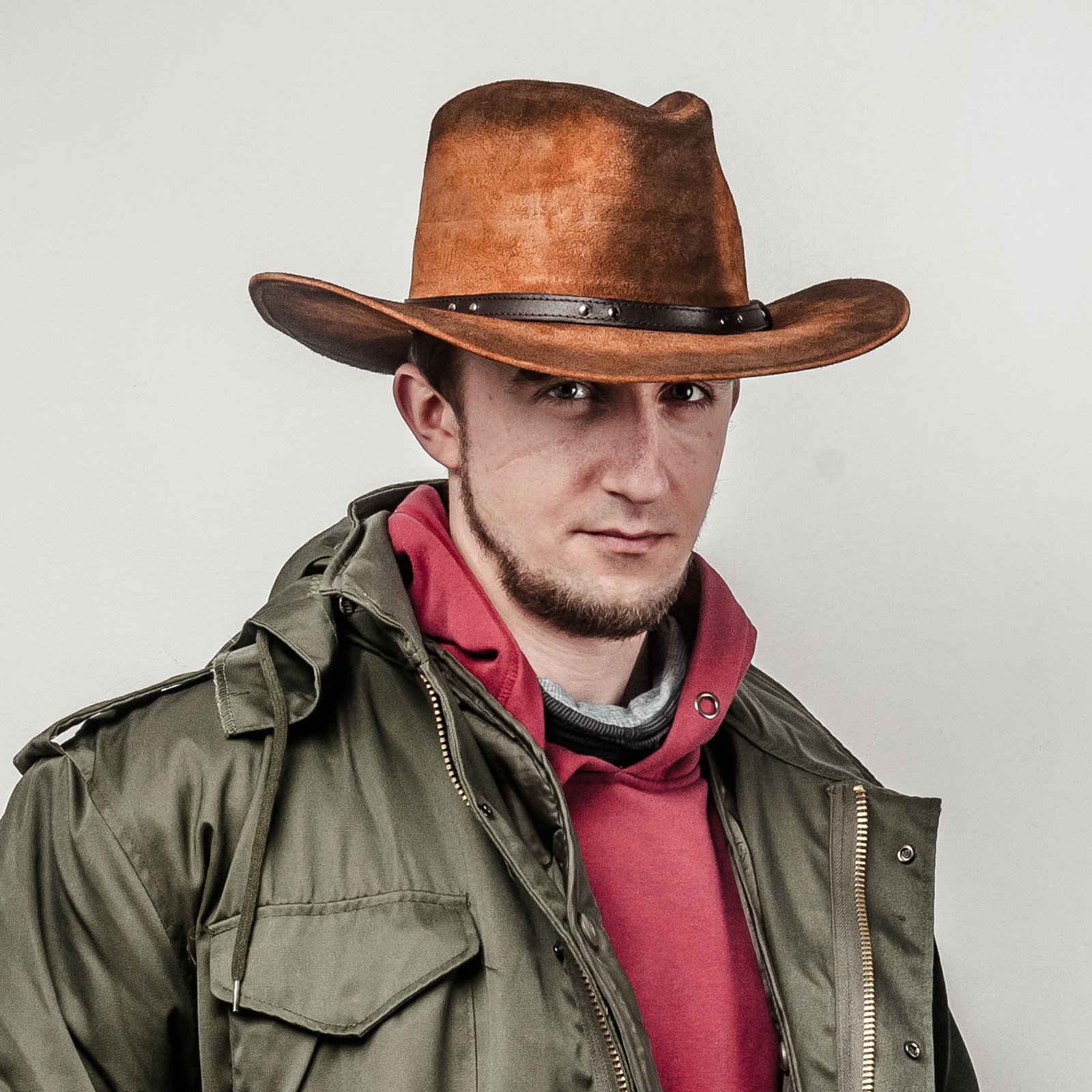 Buckaroo real leather cowboy hat. 