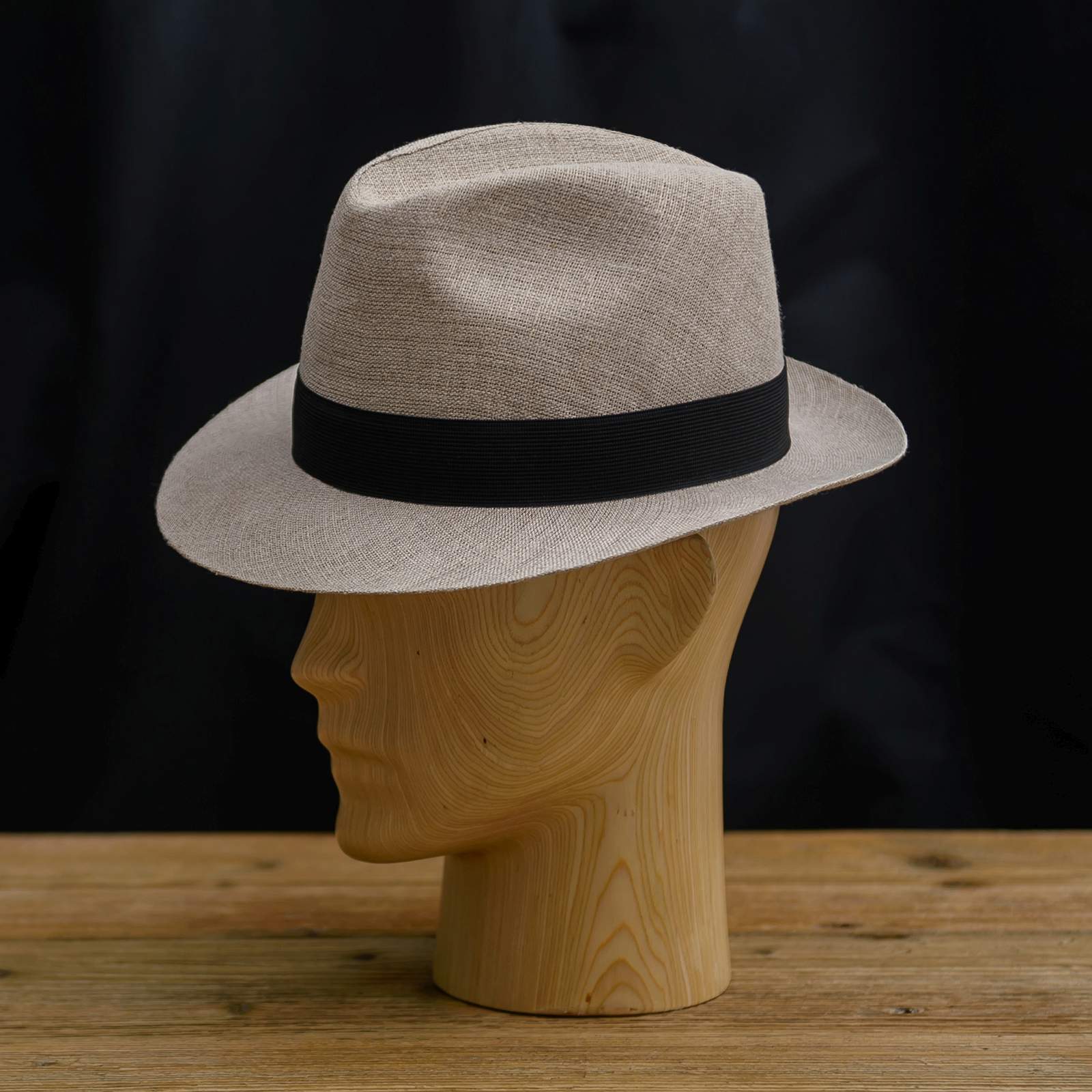 Linen Cotton Fedora Hat S/M / White